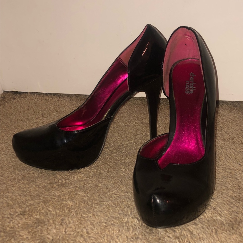 Patent leather heels